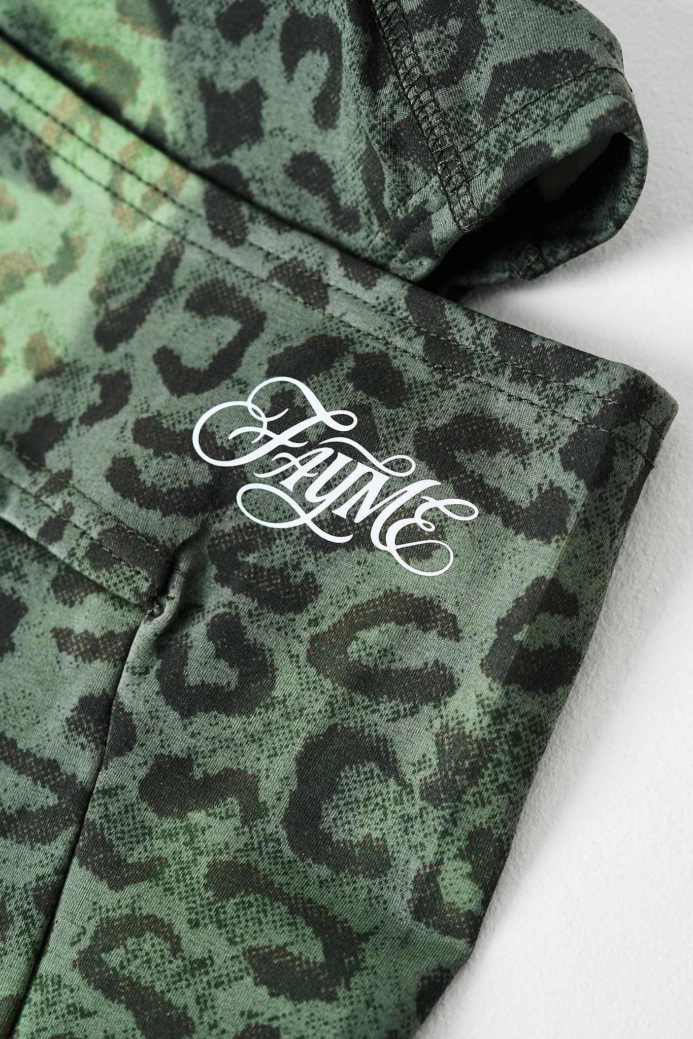 Thermo Cagoule Léopard Verte - Jaune