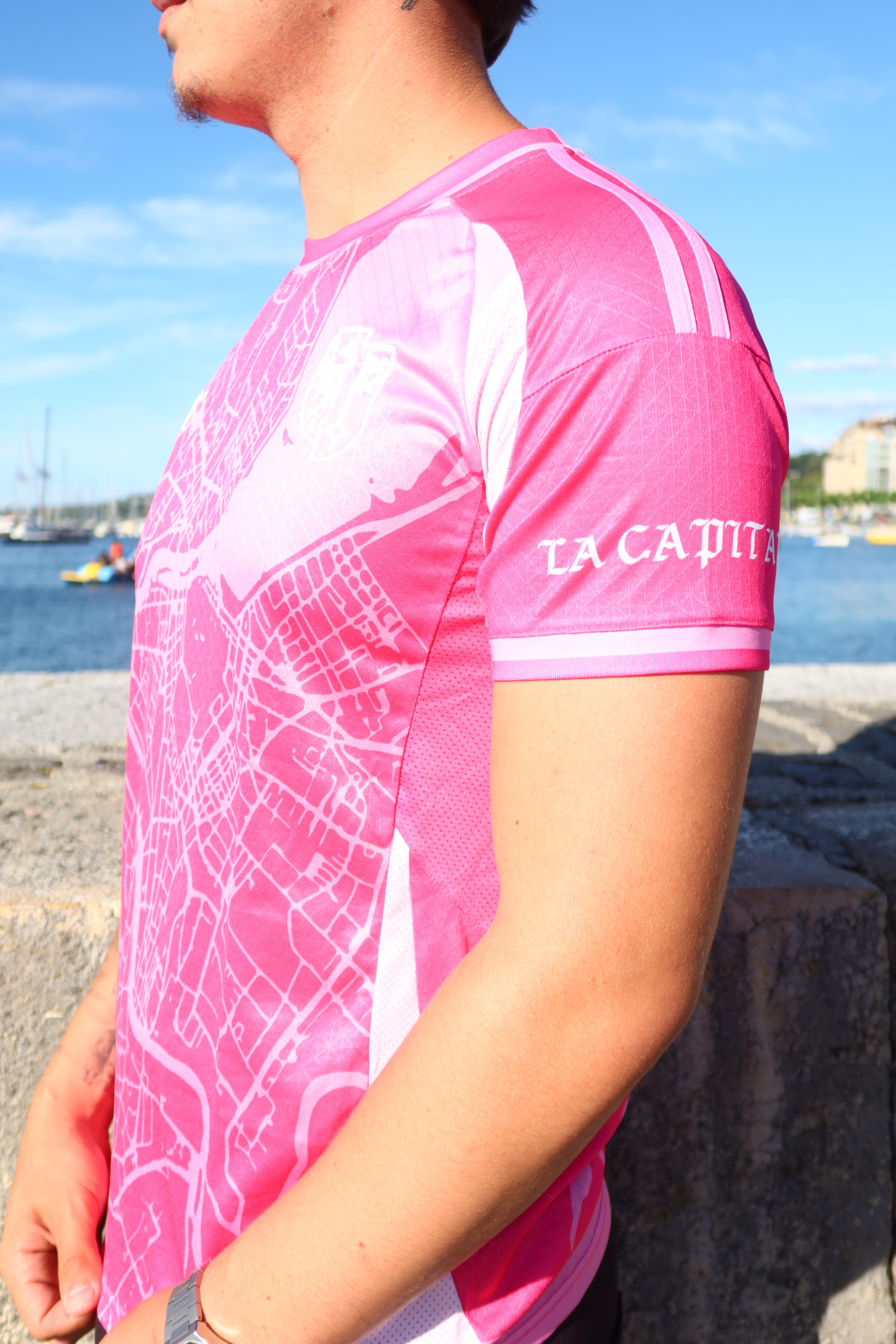 Maillot Genève La Capitale Rose Unisexe