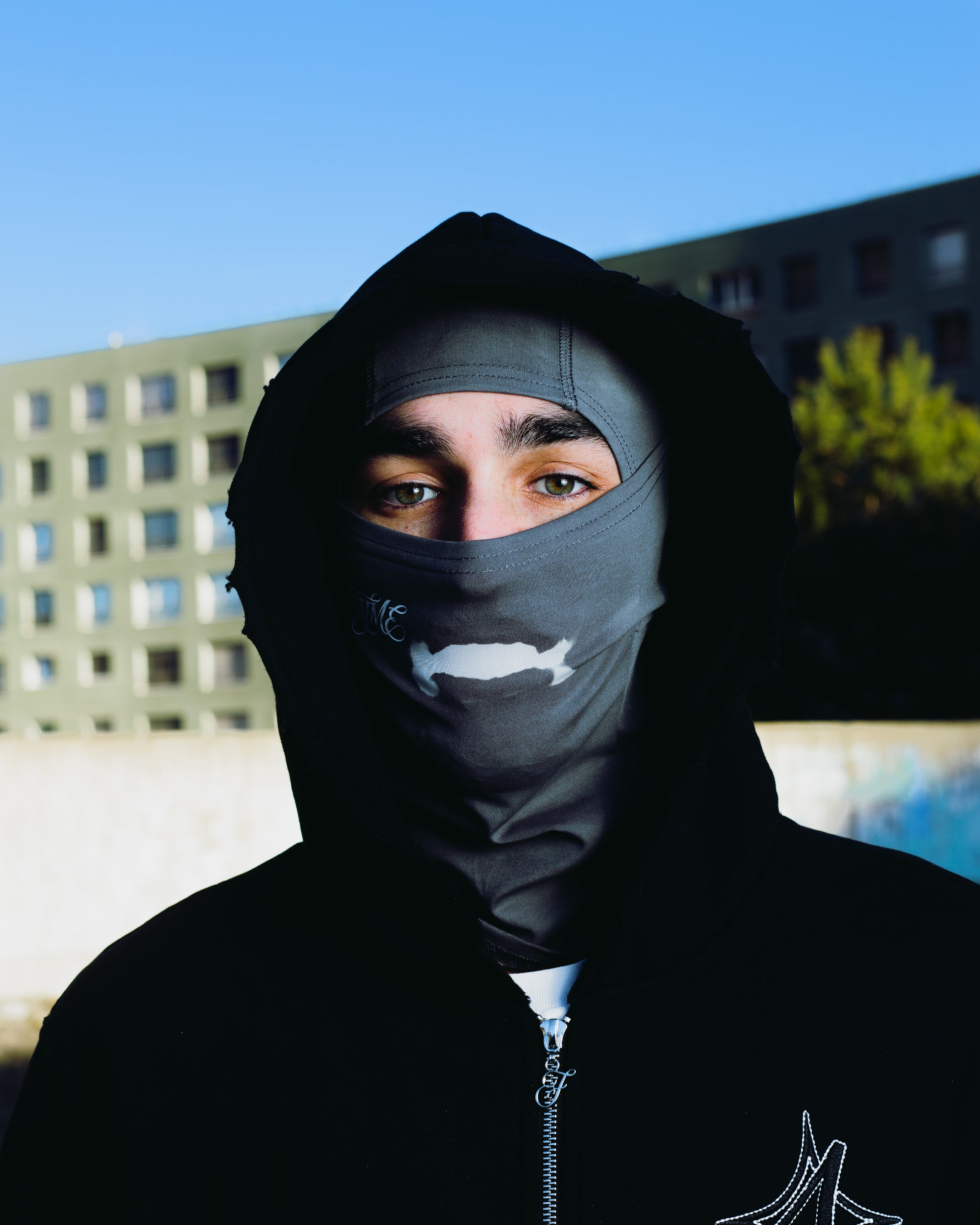 Thermo Cagoule Grise - Blanche