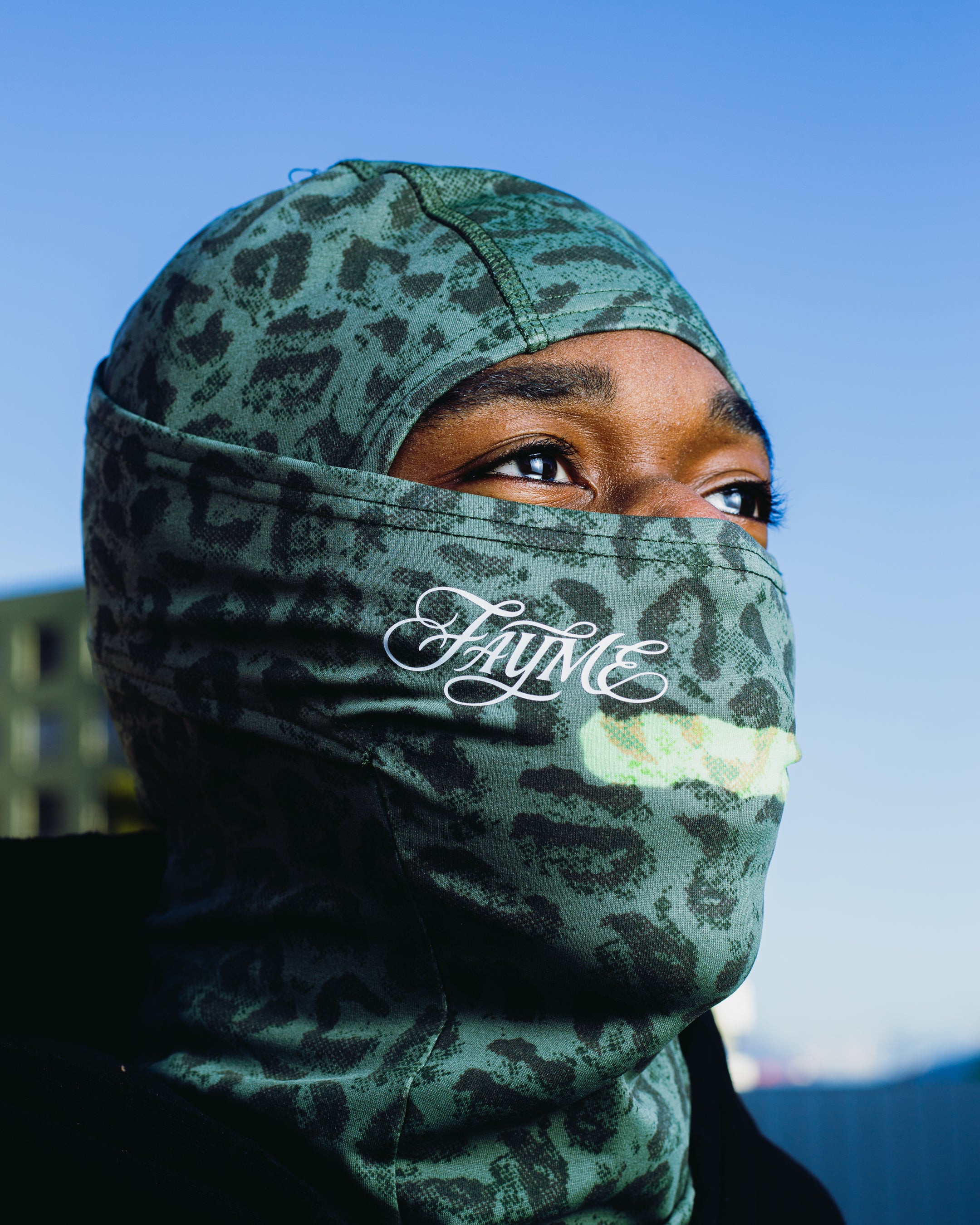 Thermo Cagoule Léopard Verte - Jaune