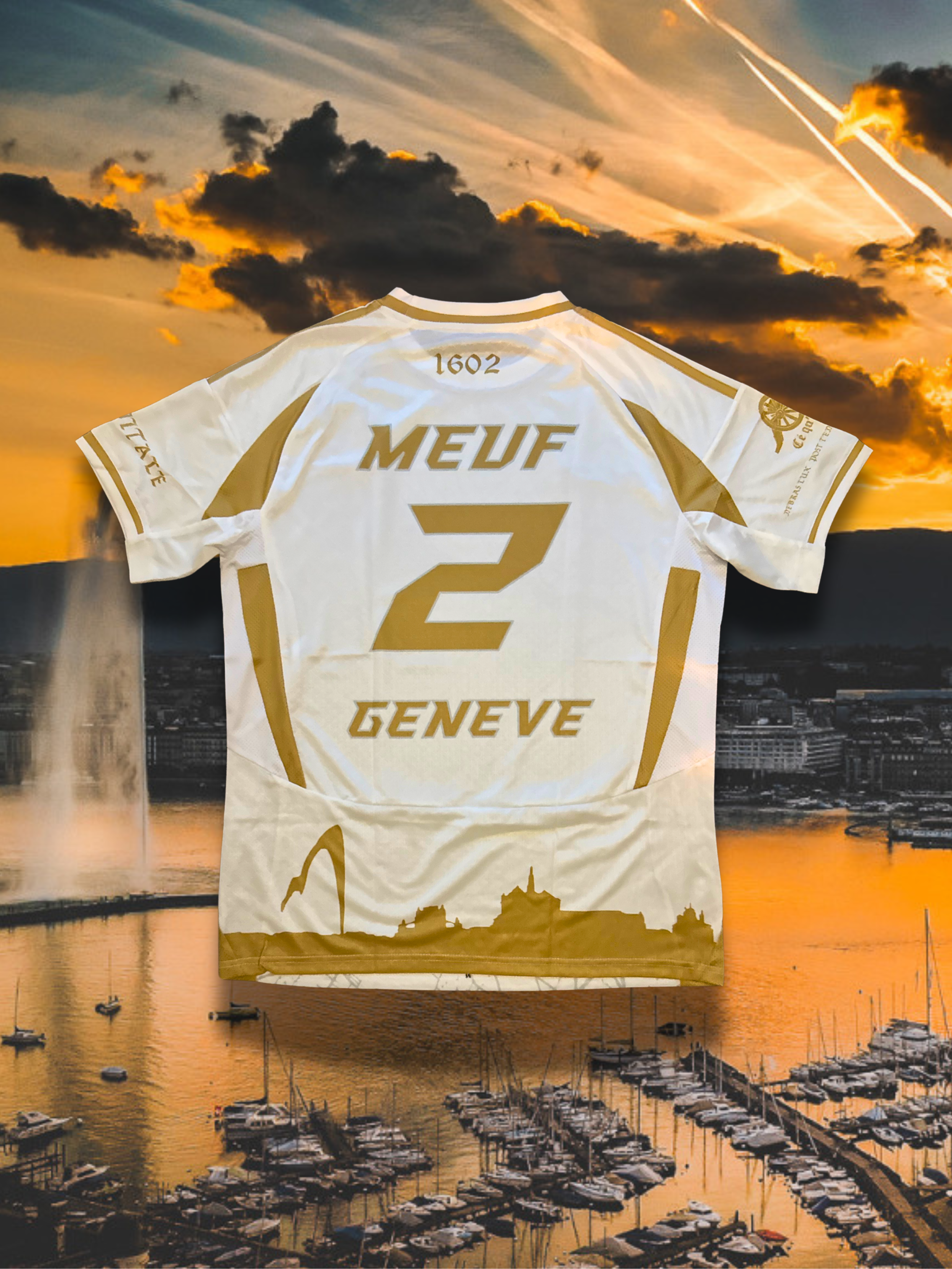 Maillot Genève La Capitale Or Unisexe