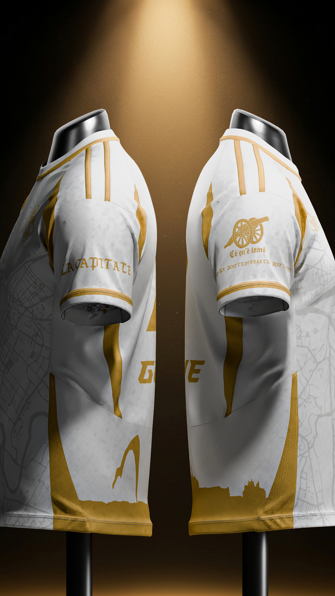 Maillot Genève La Capitale Or Unisexe